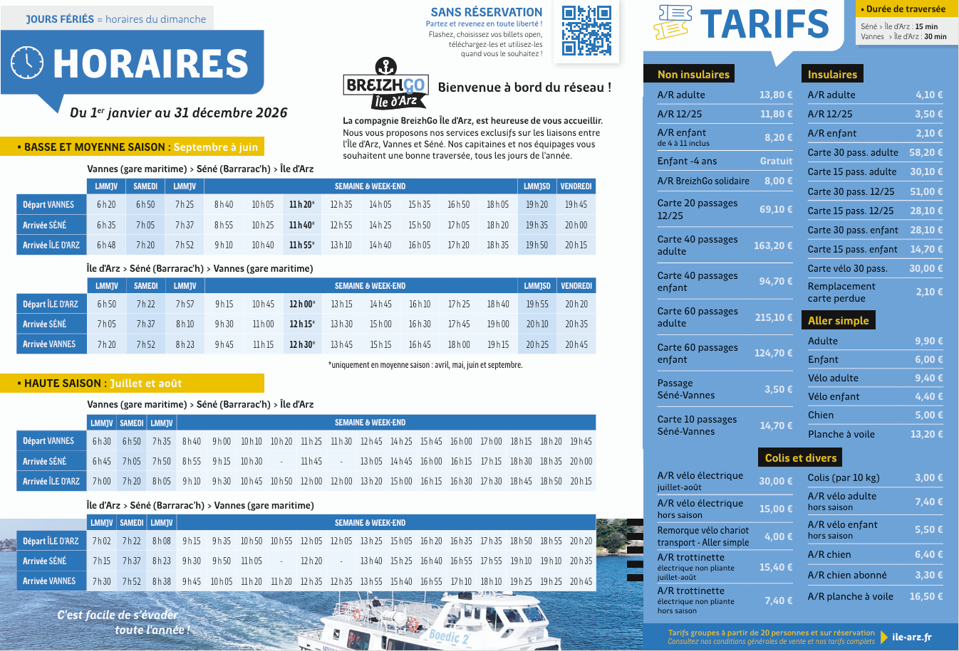Horaires